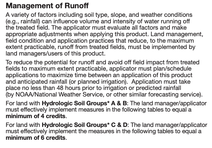 Enlist Label Runoff Points