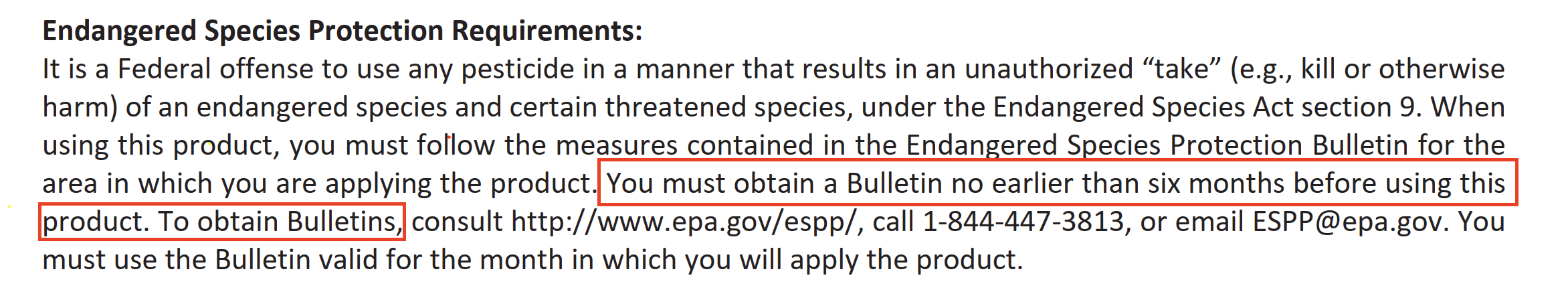 Old ESA Label Language