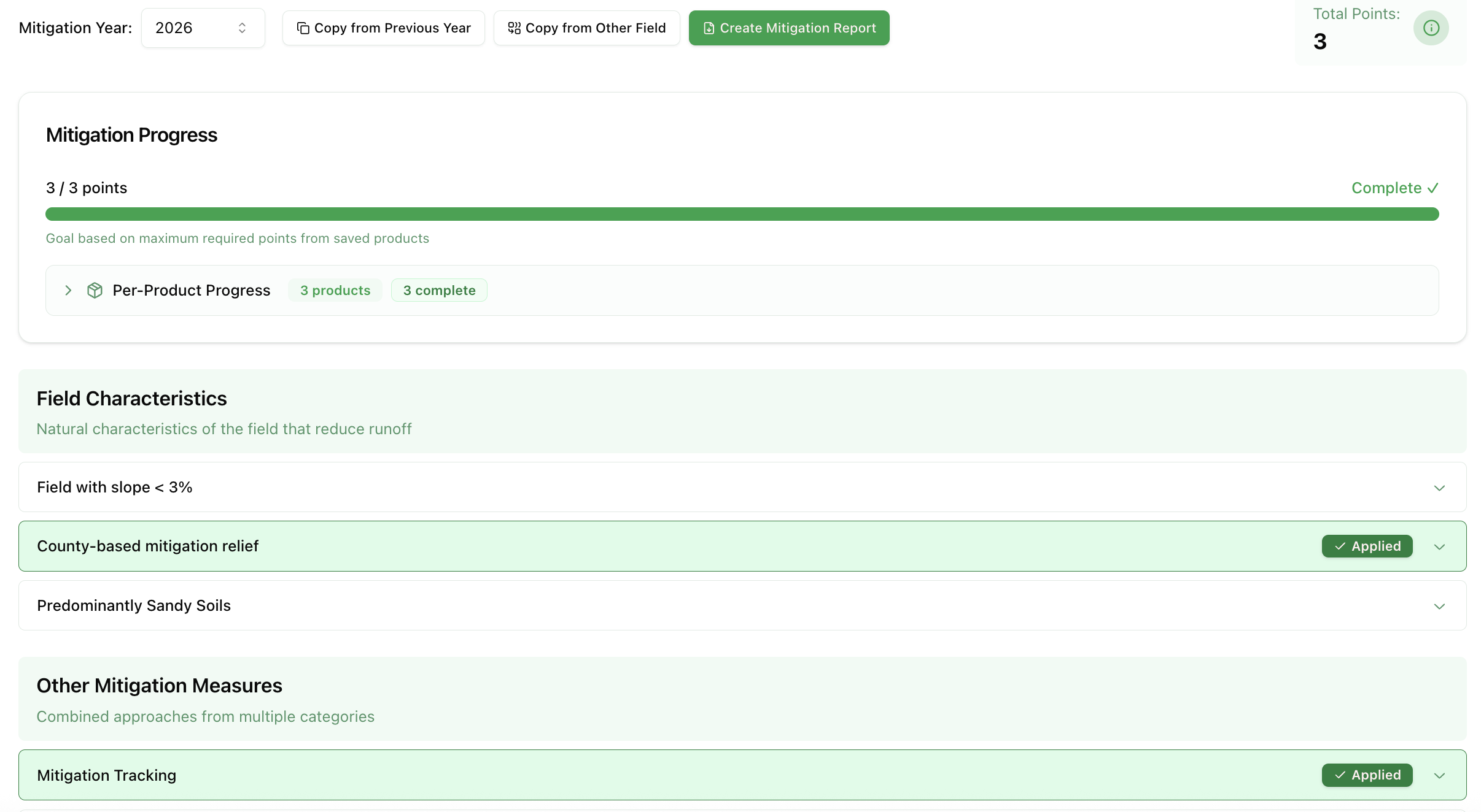 Streamlined Runoff Mitigation Management